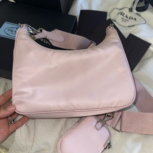 Prada Re-Edition 2005 Re-Nylon Bag Alabaster Pink - Picture 6 of 11
